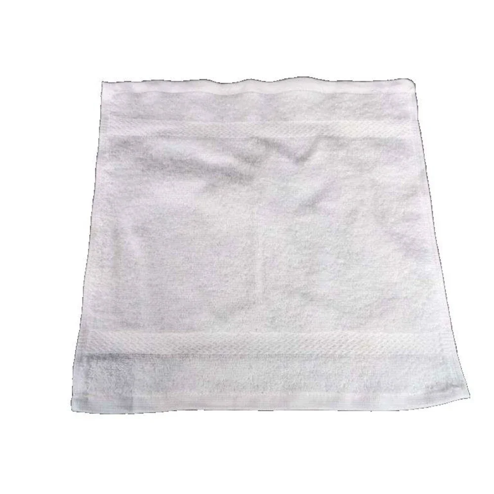12 Pack, Kitchen Dishcloths 12x12 Striped Dish Towels, White 100% Cotton